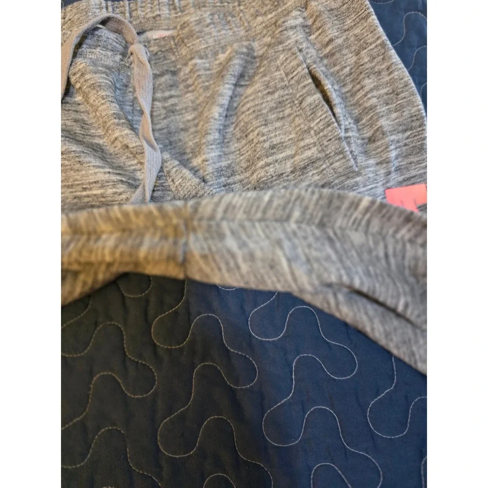 Justice Active Girls Size 14 Gray Heather Jogger Sweatpants Drawstring Pockets